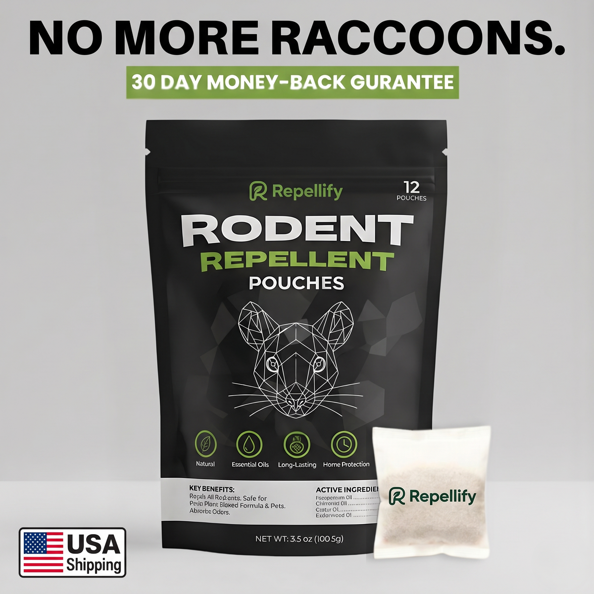 Repellify Raccoon Repellent Pouches — product image 1
